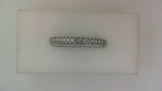 Lab-Grown Diamond Ladies Wedding Band in 14 Karat White with 0.33ctw Round Lab Grown Diamonds