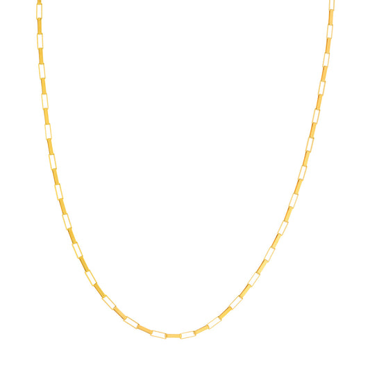 18" Open Link Chain in 14 Karat Yellow