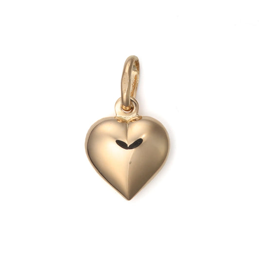 M Estate Collection Heart Necklace (No Stones) in 18 Karat Yellow