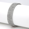 M Estate Collection Natural Diamond Bracelet in 18 Karat White with 17.04ctw Round Diamonds