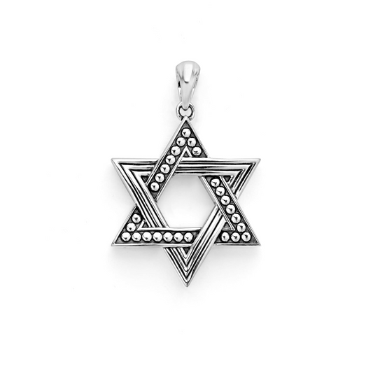 LAGOS Lagos Anthem Collection Star of David Necklace (No Stones) in Sterling Silver White