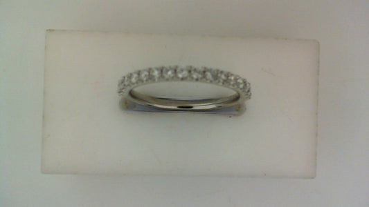 Lab-Grown Diamond Ladies Wedding Band in 14 Karat White with 0.34ctw Round Lab Grown Diamonds