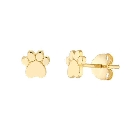 ReMARKable Designs Stud Earrings (No Stones) in 14 Karat Yellow Gold