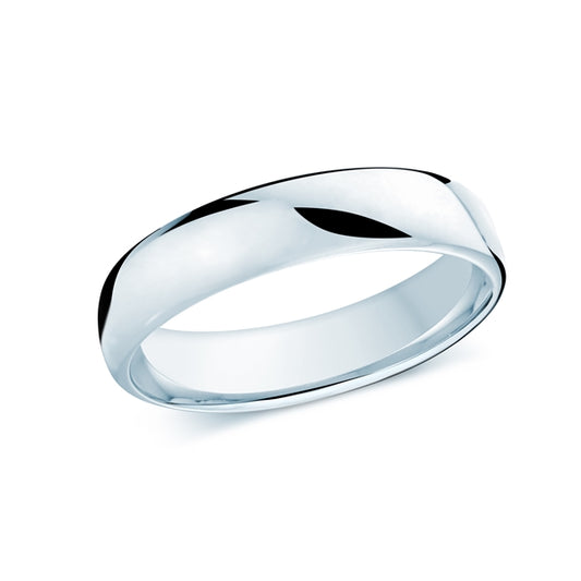 Carved Band (No Stones) in 14 Karat White 6.5MM