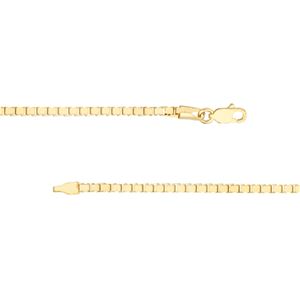 ReMARKable Designs Box Chain in 14 Karat Yellow Gold, 18" 2.6mm