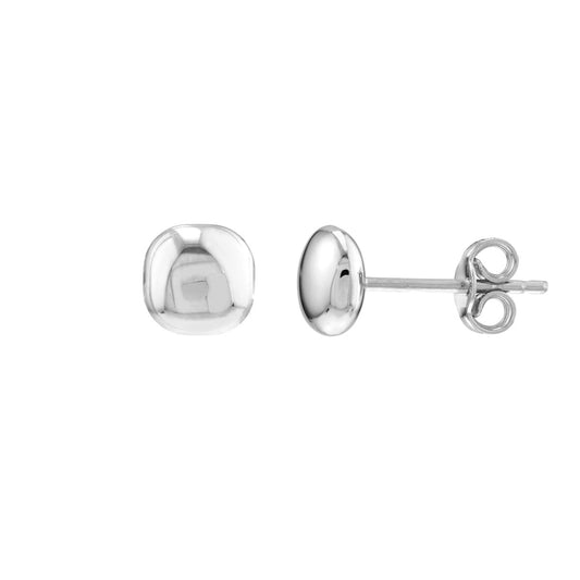 ReMARKable Designs Stud Earrings (No Stones) in 14 Karat White