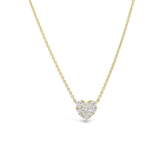 ORIGINAL DESIGNS Natural Diamond Necklace in 14 Karat Yellow Gold with 0.48ctw Round Diamonds