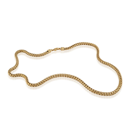 20" Franco 5mm Chain in Stainless Steel Yellow