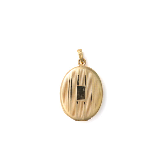 M Estate Collection Locket Necklace (No Stones) in 14 Karat Yellow