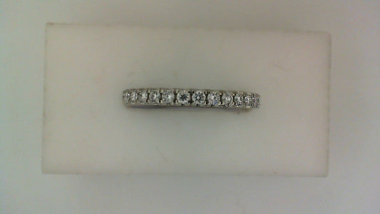 Lab-Grown Diamond Ladies Wedding Band in 14 Karat White with 0.50ctw Round Lab Grown Diamonds