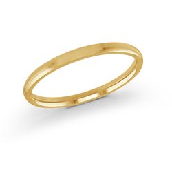 Carved Band (No Stones) in 14 Karat Yellow Gold 2MM