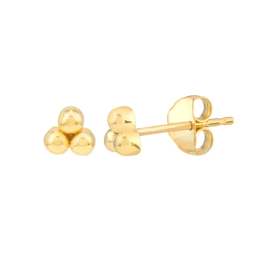 ReMARKABLE Designs Stud Earrings (No Stones) in 14 Karat Yellow Gold