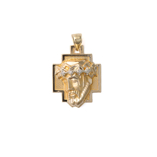 Marks Estate Department 2 M Estate Collection Religious Necklace (No Stones) in 14 Karat Yellow Gold