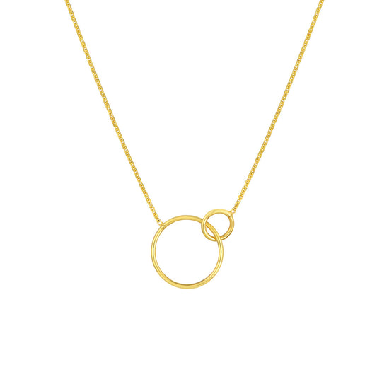 ReMARKable Designs Circle Necklace (No Stones) in 14 Karat Yellow Gold