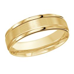 ReMARKable Designs Carved Band (No Stones) in 14 Karat Yellow Gold 6MM