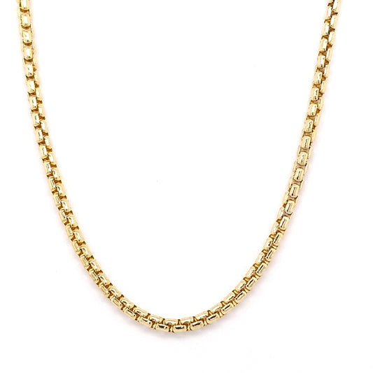 18" Box Chain in 14 Karat Yellow