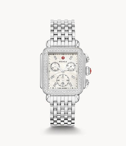 Michele Deco Dress Timepiece with 0.60ctw Round Diamonds MWW06A000775