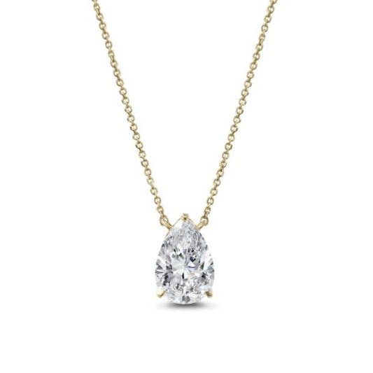 Puremark powered by Clarity Necklace in 14 Karat Yellow Gold with 2.09ctw of Round Lab-Grown Diamonds, Clarity: VS2, Color: E