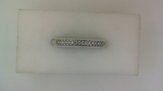 Lab-Grown Diamond Ladies Wedding Band in 14 Karat White with 0.16ctw Round Lab Grown Diamonds