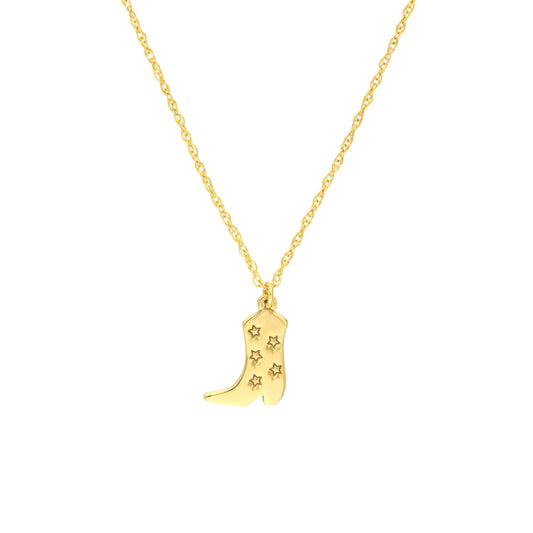 Pendant Necklace (No Stones) in 14 Karat Yellow