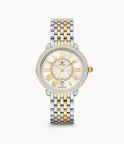 Ladies Michele Serein Mid Dress Timepieces with 0.61ctw Round Diamonds MWW21B000138