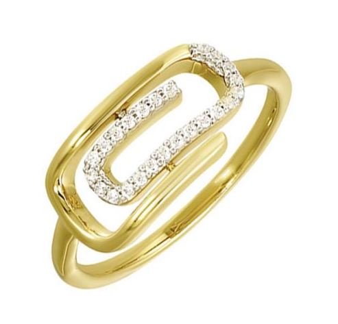 Natural Diamond Diamond Accent Fashion Ring in 10 Karat Yellow