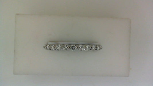 Lab-Grown Diamond Ladies Wedding Band in 14 Karat White with 0.32ctw Round Lab Grown Diamonds