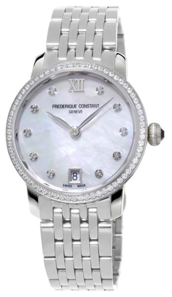 Frederique Constant Slimline Dress Timepiece with 0.56ctw Round Diamonds FC-220MPWD1SD26B