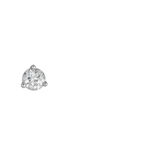 Stud Natural Diamond Studs in 14 Karat White with 0.24ctw H/I I1 Round Diamonds