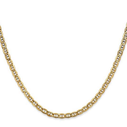 18" Anchor Guicci 3.2mm Chain in 14 Karat Yellow