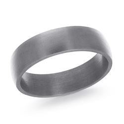 Carved Band (No Stones) in Tantalum Grey 6MM