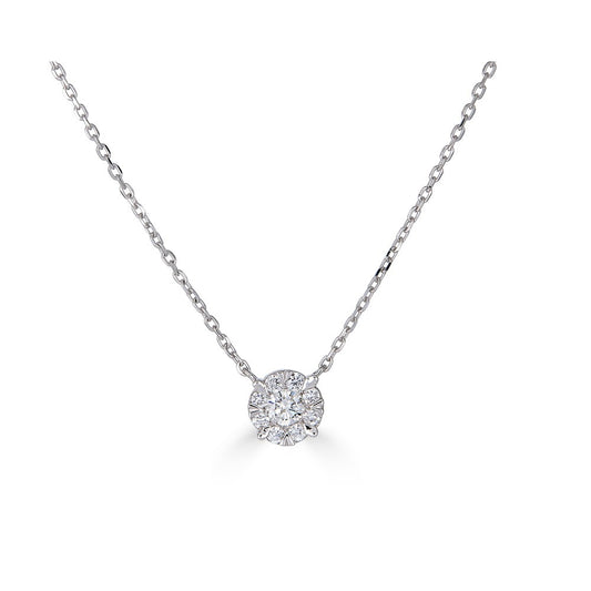 ReMARKable Designs Earth Mined Diamond Necklace in 14 Karat White