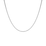 20" Diamond Cut Cable 0.95mm Chain in Sterling Silver White