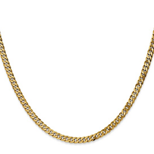 20" Curb 4.75mm Chain in 14 Karat Yellow