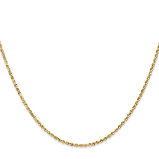 26" Rope Chain in 14 Karat Yellow