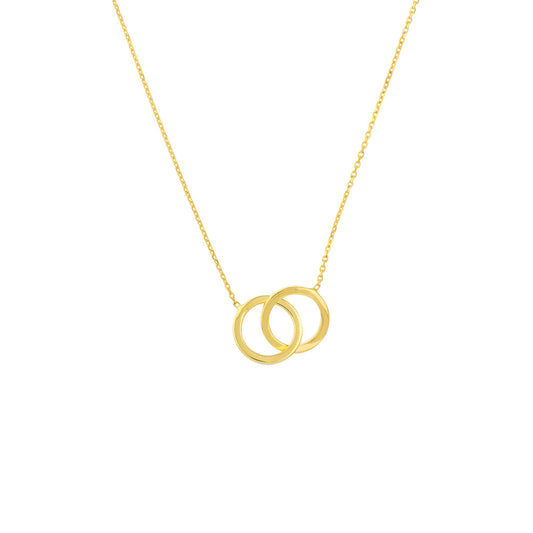 ReMARKable Designs Circle Necklace (No Stones) in 14 Karat Yellow Gold