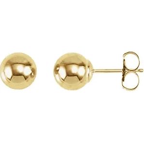 ReMARKable Designs Stud Earrings (No Stones) in 14 Karat Yellow Gold