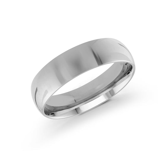 Carved Band (No Stones) in Platinum White 6MM