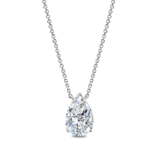 Puremark powered by Clarity Necklace in 18 Karat White Gold with 1.55ctw of Round Lab-Grown Diamonds