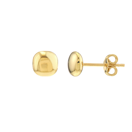 ReMARKable Designs Stud Earrings (No Stones) in 14 Karat Yellow Gold