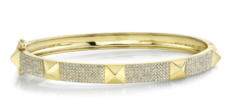 Shy Creations Natural Diamond Bracelet in 14 Karat Yellow Gold with 0.87ctw Round Diamonds