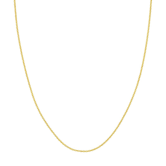 18" Cable Link 1.6mm Chain in 14 Karat Yellow