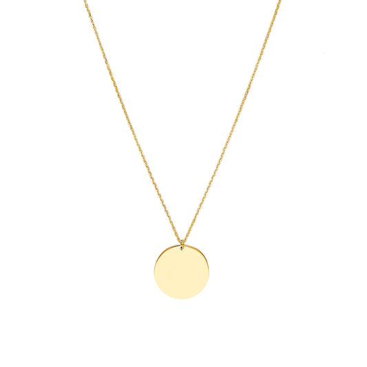 ReMARKable Designs Circle Necklace (No Stones) in 14 Karat Yellow Gold