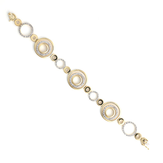 ReMARKable Estate M Estate Collection Natural Diamond Bracelet in 18 Karat Yellow Gold with 0.50ctw Round Diamond