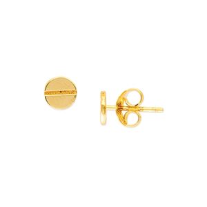 Stud Earrings (No Stones) in 14 Karat Yellow