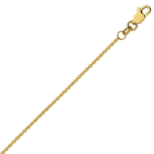 16" Cable Link 16mm Chain in 14 Karat Yellow