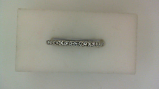 Lab-Grown Diamond Ladies Wedding Band in 14 Karat White with 0.15ctw Round Lab Grown Diamonds