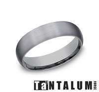 Carved Band (No Stones) in Tantalum Grey 6MM