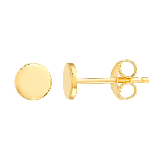 ReMARKABLE Designs Stud Earrings (No Stones) in 14 Karat Yellow Gold