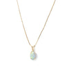 Pendant M Estate Collection Color Gemstone Necklace in 14 Karat Yellow with 1 Cabachon Opal Doublet